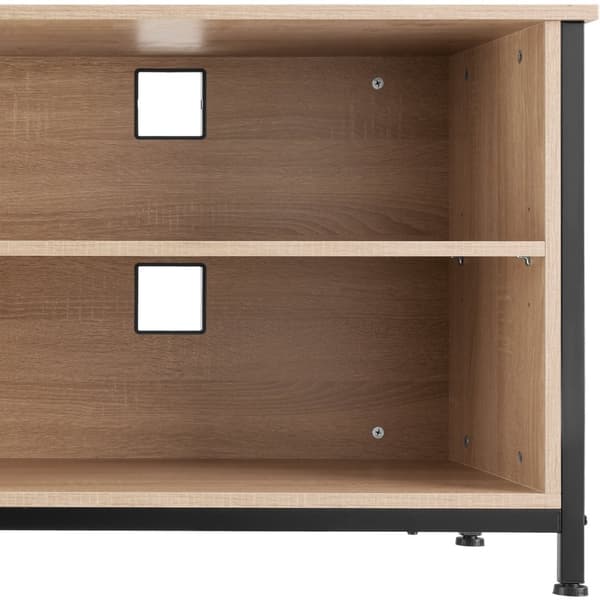 Skænk Navan 147x41x60,5cm - Industrielt lyst træ, egetræ Sonoma
