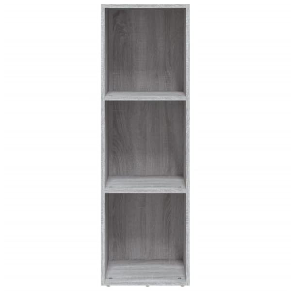 vidaXL bogreol/tv-bord 36x30x114 cm konstrueret træ grå sonoma-eg