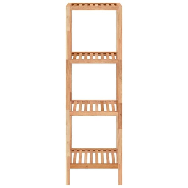 vidaXL Baderomshylle 36x36x112 cm heltre valnøtt