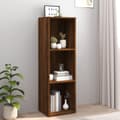 Miniatyrbillede 9 af 10: vidaXL bogreol/tv-skab 36x30x114 cm konstrueret træ brunt egetræ