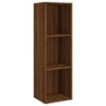Miniatyrbillede 1 af 10: vidaXL bogreol/tv-skab 36x30x114 cm konstrueret træ brunt egetræ