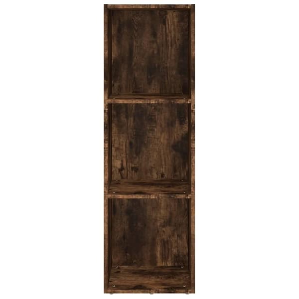vidaXL bogreol/tv-bord 36x30x114 cm konstrueret træ røget egetræsfarve