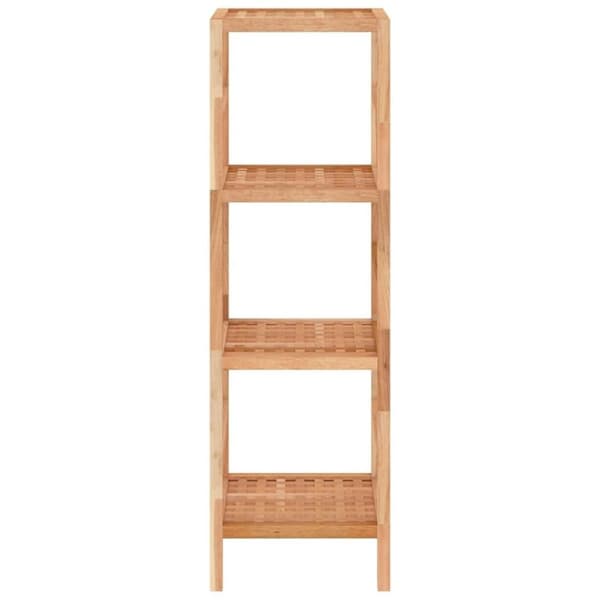 vidaXL Baderomshylle 35,5x35,5x112,5 cm heltre valnøtt