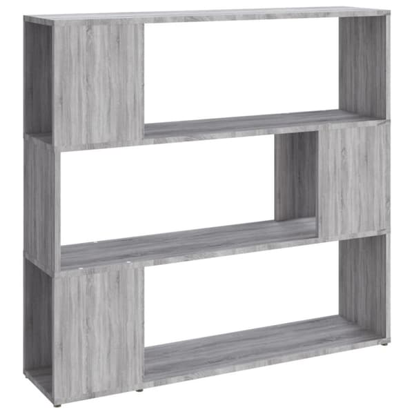 vidaXL bogreol/rumdeler 100x24x94 cm grå sonoma-eg
