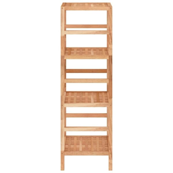 vidaXL badeværelsesreol 35,5x35,5x112,5 cm massivt valnøddetræ