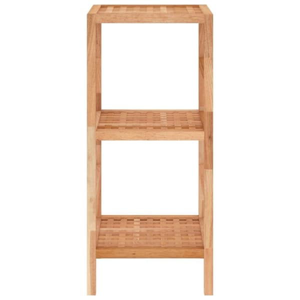 vidaXL badeværelsesreol 35,5x35,5x79 cm massivt valnøddetræ