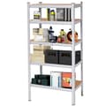 Miniatyrbild 3 av 4: SPRINGOS® Metallhyllor, galvaniserade 5 hyllplan 180x90x40cm - Max. 875 kg