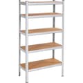 Miniatyrbild 1 av 4: SPRINGOS® Metallhyllor, galvaniserade 5 hyllplan 180x90x40cm - Max. 875 kg