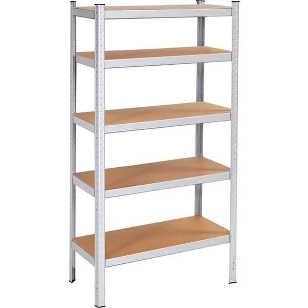 SPRINGOS® Metallhyllor, galvaniserade 5 hyllplan 180x90x40cm - Max. 875 kg