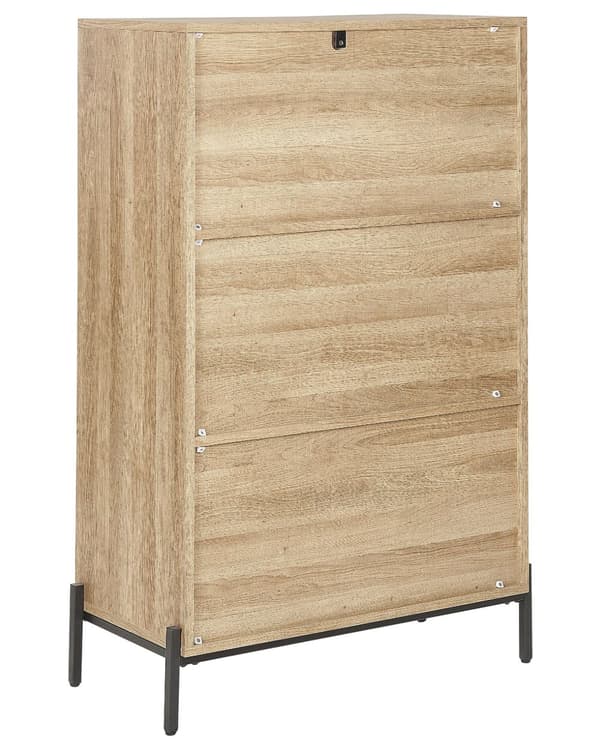 Bogreol Lyst Træ Grå MDF 80 x 135 cm Smal Reol med Hylder og Låger Opbevaring til Stuen Børneværelse Tilbehør Skandinavisk Design