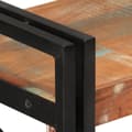 Miniatyrbillede 4 af 10: vidaXL bogreol med 3 hylder 77x30x80 cm massivt genbrugstræ og jern