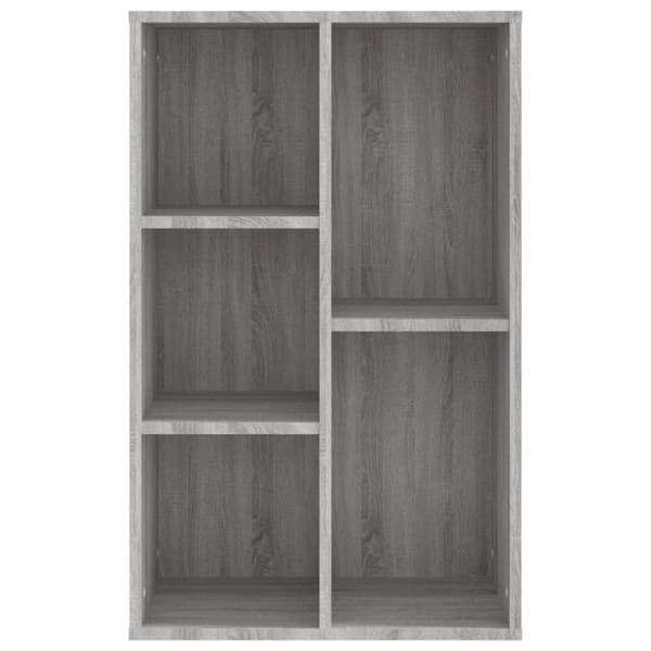 vidaXL bogreol/skænk 50x25x80 cm konstrueret træ grå sonoma-eg