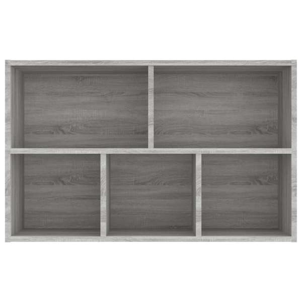 vidaXL Bokhylla/skänk grå sonoma 50x25x80 cm konstruerat trä