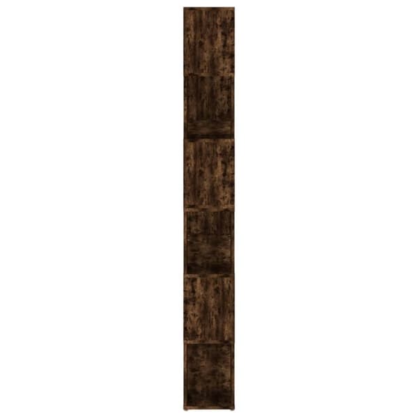 vidaXL bogreol/rumdeler 100x24x188 cm røget egetræsfarve