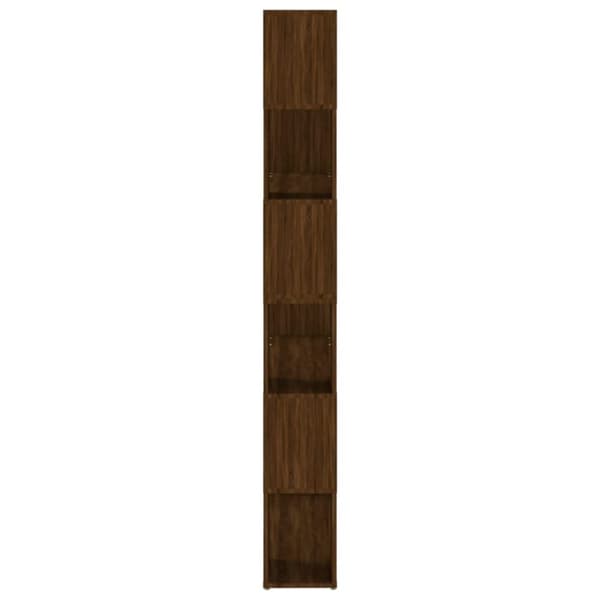 vidaXL bogreol/rumdeler 100x24x188 cm brun egetræsfarve