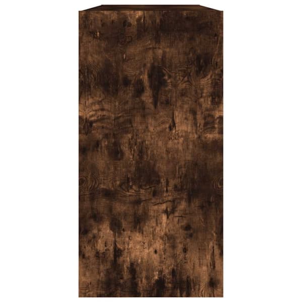 vidaXL bogreol/skænk 50x25x80 cm konstrueret træ røget egetræ