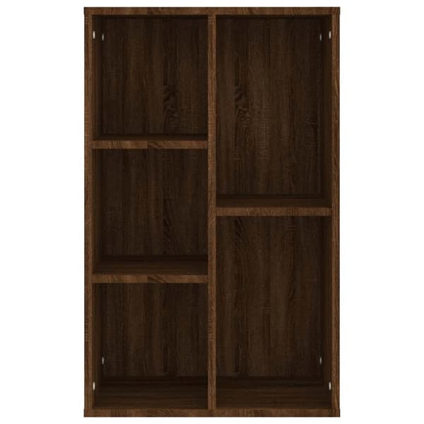 vidaXL Bokhylla/skänk brun ek 50x25x80 cm konstruerat trä