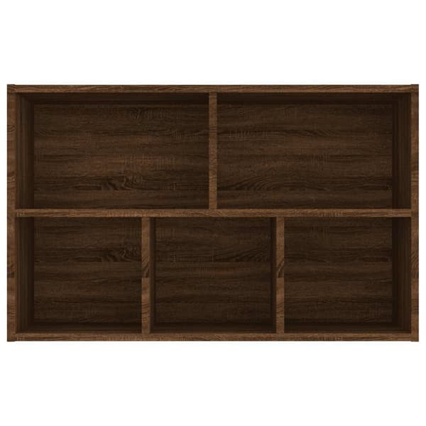 vidaXL Bokhylla/skänk brun ek 50x25x80 cm konstruerat trä