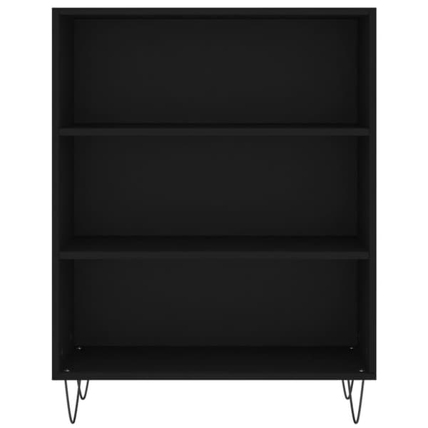 vidaXL skab 69,5x32,5x90 cm konstrueret træ sort