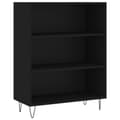 Miniatyrbillede 1 af 10: vidaXL skab 69,5x32,5x90 cm konstrueret træ sort
