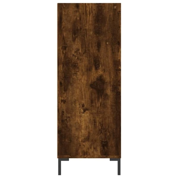 vidaXL Bokhylla rökfärgad ek 69,5x32,5x90 cm konstruerat trä