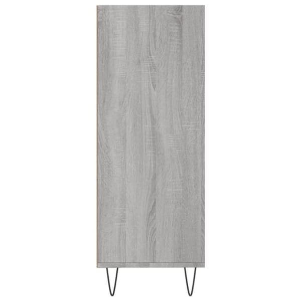vidaXL skab 69,5x32,5x90 cm konstrueret træ grå sonoma-eg