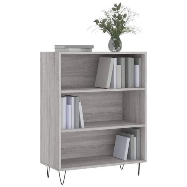 vidaXL skab 69,5x32,5x90 cm konstrueret træ grå sonoma-eg