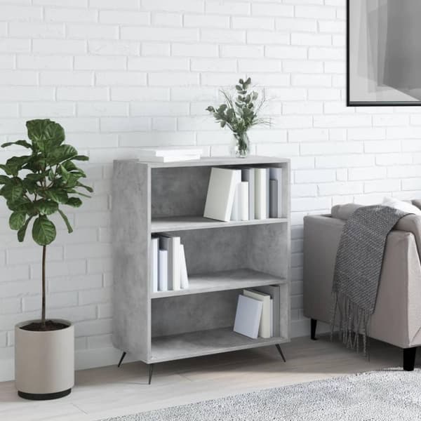 vidaXL skab 69,5x32,5x90 cm konstrueret træ betongrå