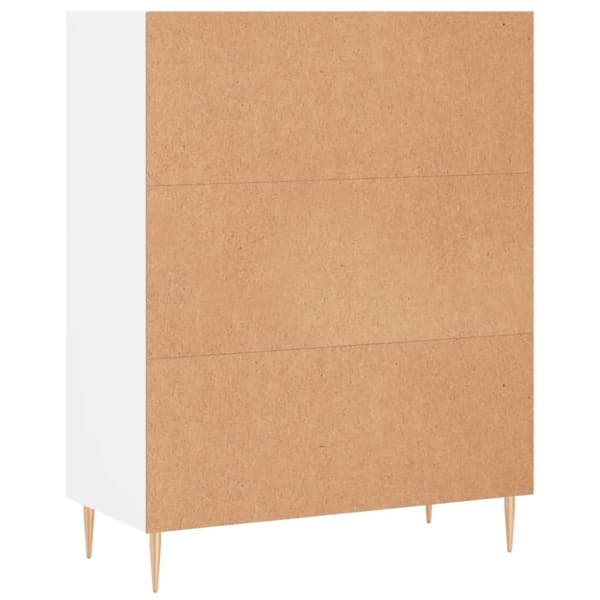 vidaXL skab 69,5x32,5x90 cm konstrueret træ hvid