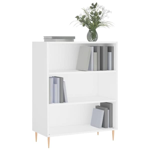 vidaXL skab 69,5x32,5x90 cm konstrueret træ hvid