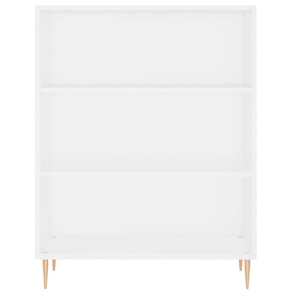 vidaXL Bokhylla vit 69,5x32,5x90 cm konstruerat trä