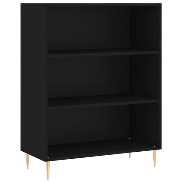 vidaXL skab 69,5x32,5x90 cm konstrueret træ sort