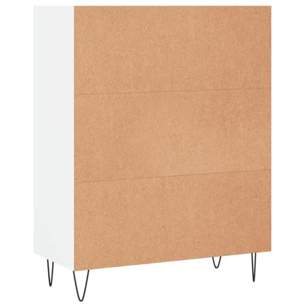 vidaXL skab 69,5x32,5x90 cm konstrueret træ hvid