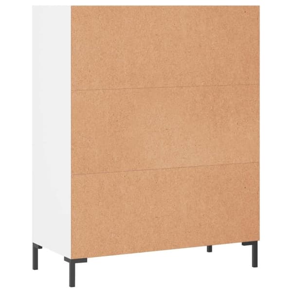 vidaXL skab 69,5x32,5x90 cm konstrueret træ hvid