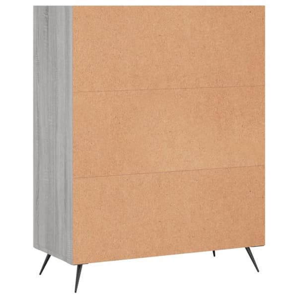 vidaXL skab 69,5x32,5x90 cm konstrueret træ grå sonoma-eg