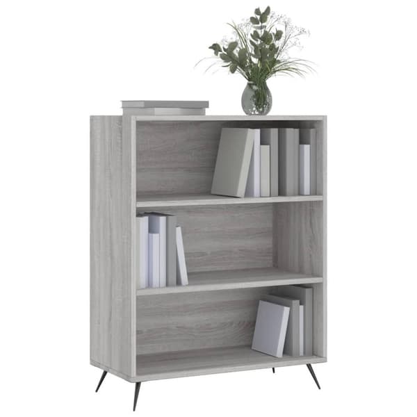 vidaXL skab 69,5x32,5x90 cm konstrueret træ grå sonoma-eg