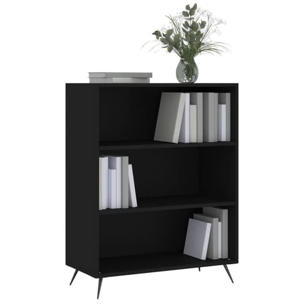 vidaXL skab 69,5x32,5x90 cm konstrueret træ sort