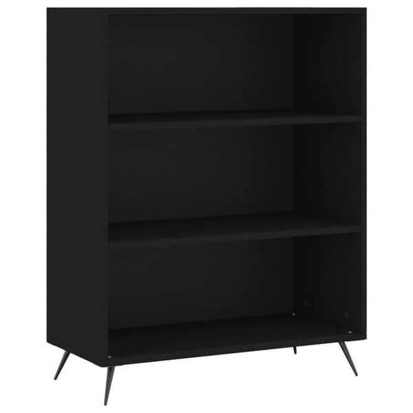 vidaXL skab 69,5x32,5x90 cm konstrueret træ sort