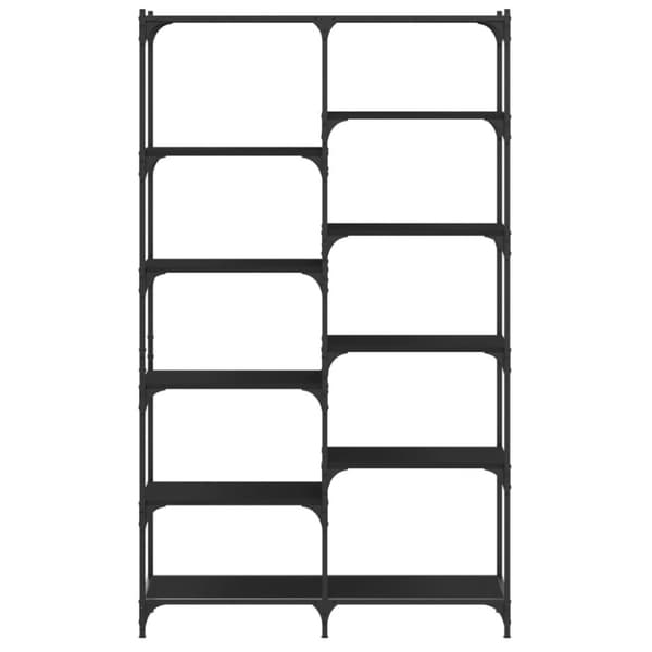 vidaXL bogreol 100x32x170 cm konstrueret træ og jern sort