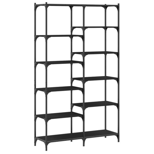 vidaXL bogreol 100x32x170 cm konstrueret træ og jern sort