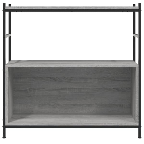 vidaXL Bokhylla grå sonoma 80x30x78,5 cm konstruerat trä och järn