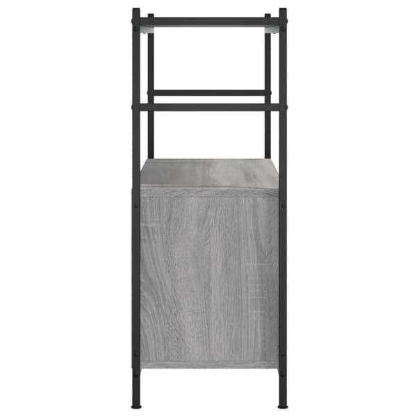 vidaXL Bokhylla grå sonoma 80x30x78,5 cm konstruerat trä och järn