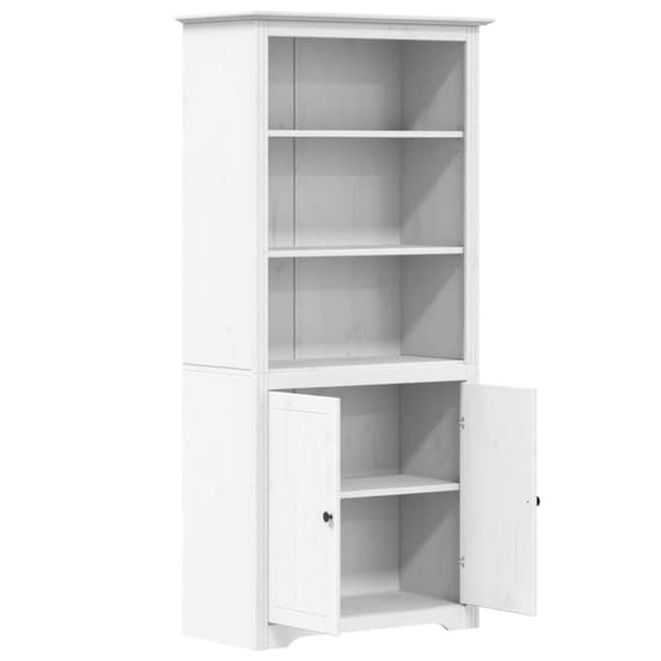vidaXL bogreol BODO 80x40x172 cm massivt fyrretræ hvid