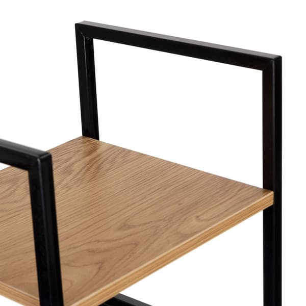 Bokhylla - 144,5 cm - MDF-skiva - brun