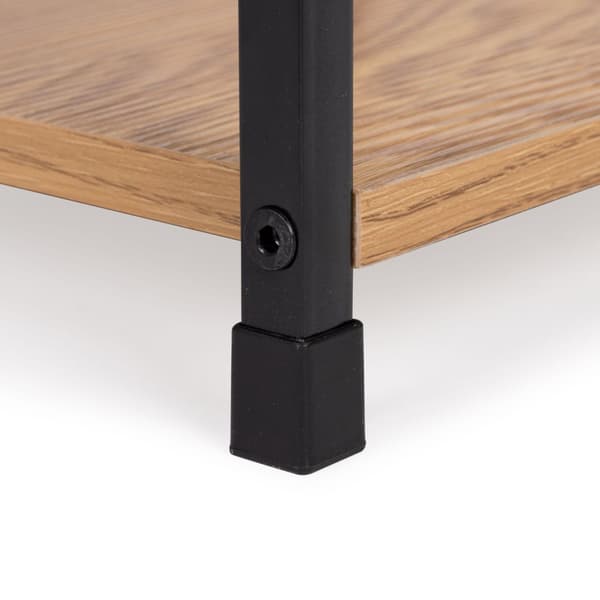 Bokhylla - 144,5 cm - MDF-skiva - brun