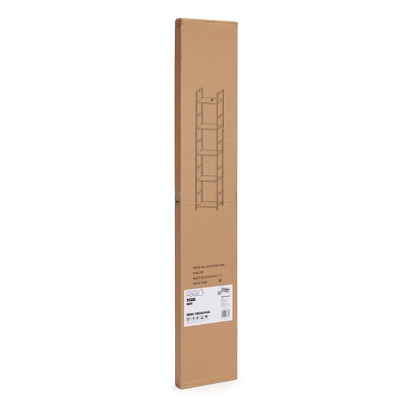 Bokhylla - 144,5 cm - MDF-skiva - brun