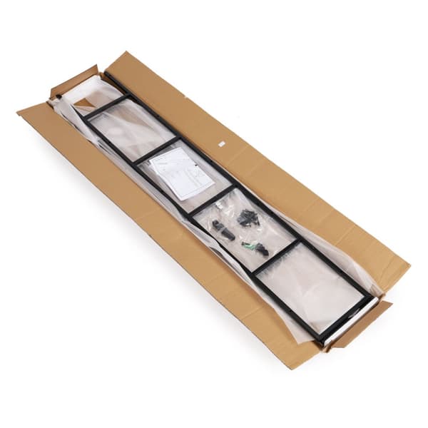 Bokhylla - 144,5 cm - MDF-skiva - brun