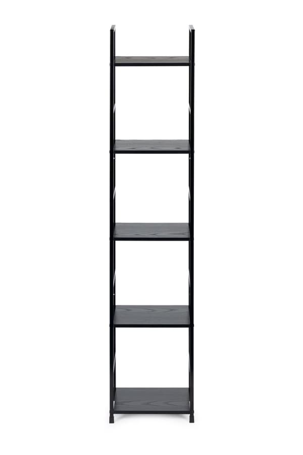 Bokhylla - 144,5x23,5x29 cm - 5 hyllor - brun