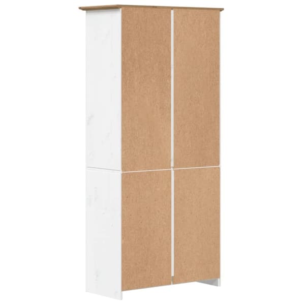 vidaXL bogreol BODO 5 hylder 82x40x173 cm massivt fyrretræ brun