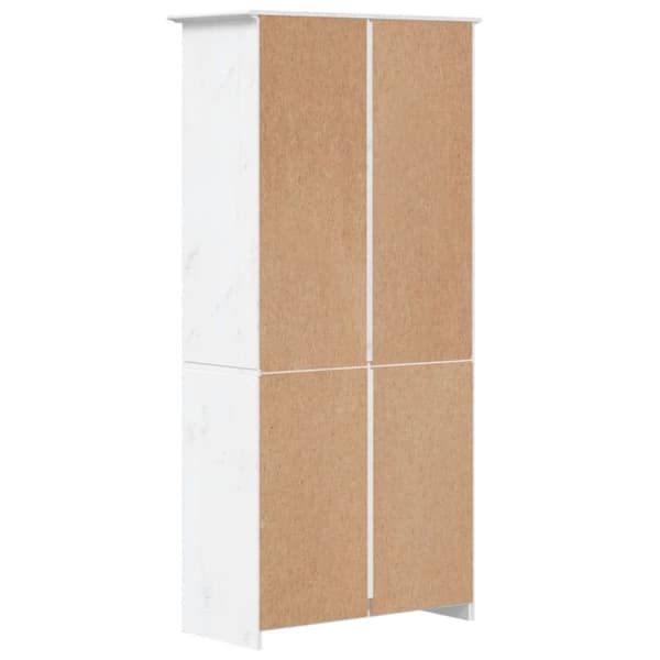 vidaXL Bokhylla BODO vit 82x40x173 cm massiv furu 5 hyllplan